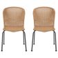 Hearth and Haven Boho Outdoor Chair in Light Brown (Set of 2), , large