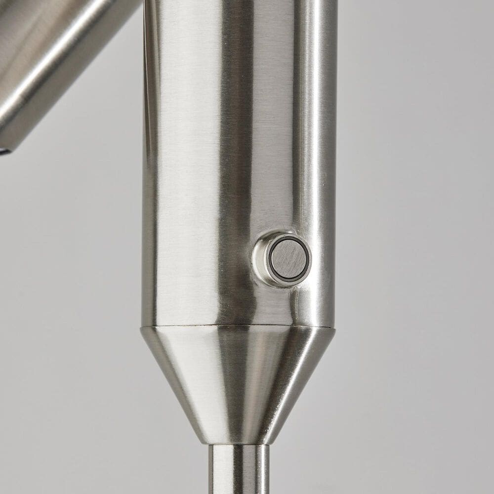 Adesso Vega LED Torchiere in Brushed Steel, , large