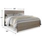 Ashley Culverbach King Bed in Driftwood Gray, , large