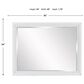 Sasha Lee Dresser Mirror in White, , large