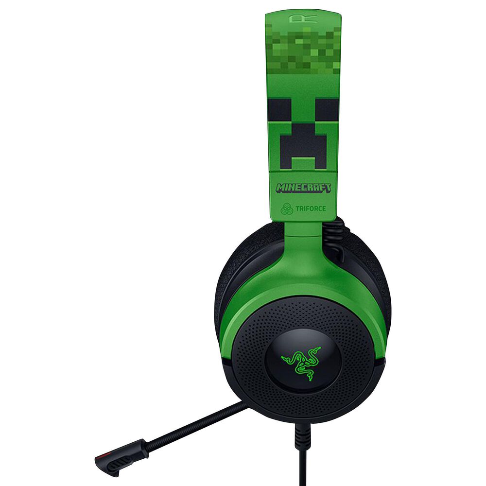 Razer Kraken V4 X Wired Gaming Headset with Minecraft Edition in Green, , large
