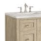 James Martin Vanities Breckenridge 30" Single Vanity in Whitewashed Oak with 3 cm Victorian Silver Quartz Top, , large
