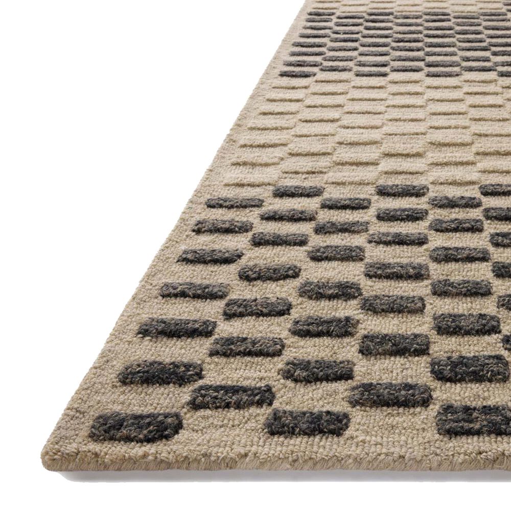 Chris Loves Julia x Loloi Bradley 2&#39;6&quot; x 7&#39;6&quot; Beige and Midnight Runner, , large