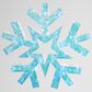 The Gerson Company 18.3" USB Electric Lighted Hanging Holographic Snowflake with Remote Control in White, , large