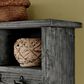 Timberlake Pomona 48" Storage Wall Shelf with Coat Hook in Slate Gray, , large