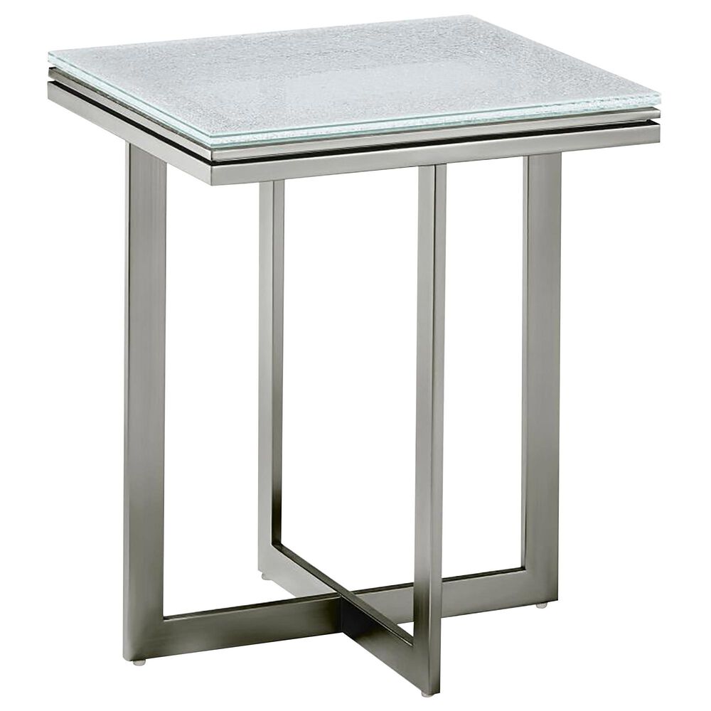 Urban Home Eliza End Table in Clear Glass, , large