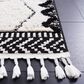 Safavieh Marrakesh MRK536A 4" x 6" Ivory and Anthracite Area Rug, , large