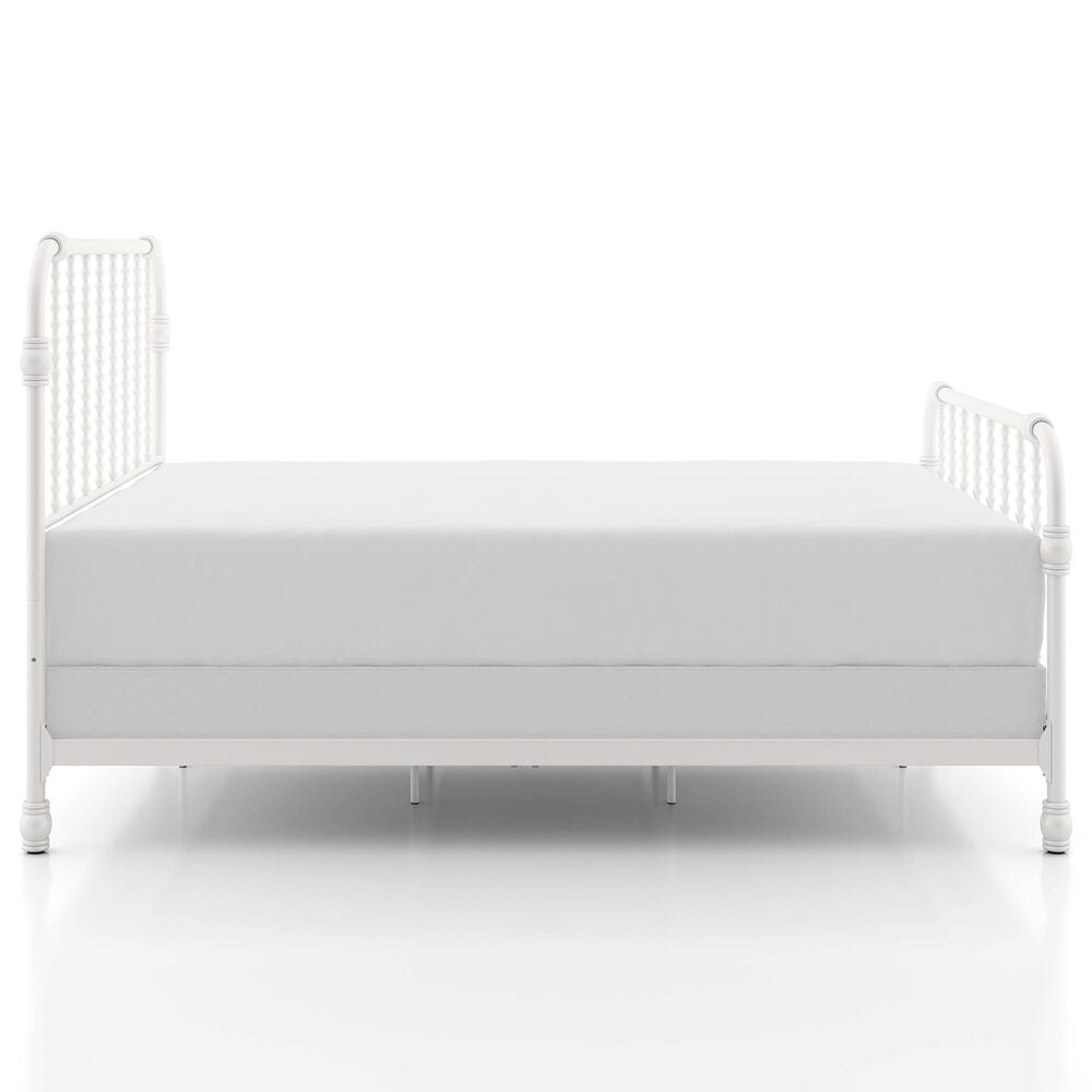 Furniture of America Wren Full Spindle Kids Bed in White, , large