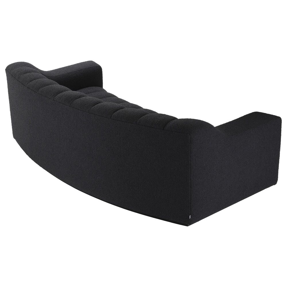 Eichholtz Kelly S Stationary Sofa with Pillows in Boucle Black, Black and White, , large