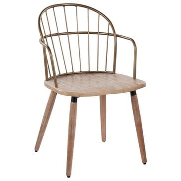 Lumisource Riley industrial Chair in Whitewashed Wood and Antique Copper Metal By LumiSource., , large