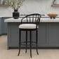 Armen Living Luther Counter Height Stool in Dark Brown, , large