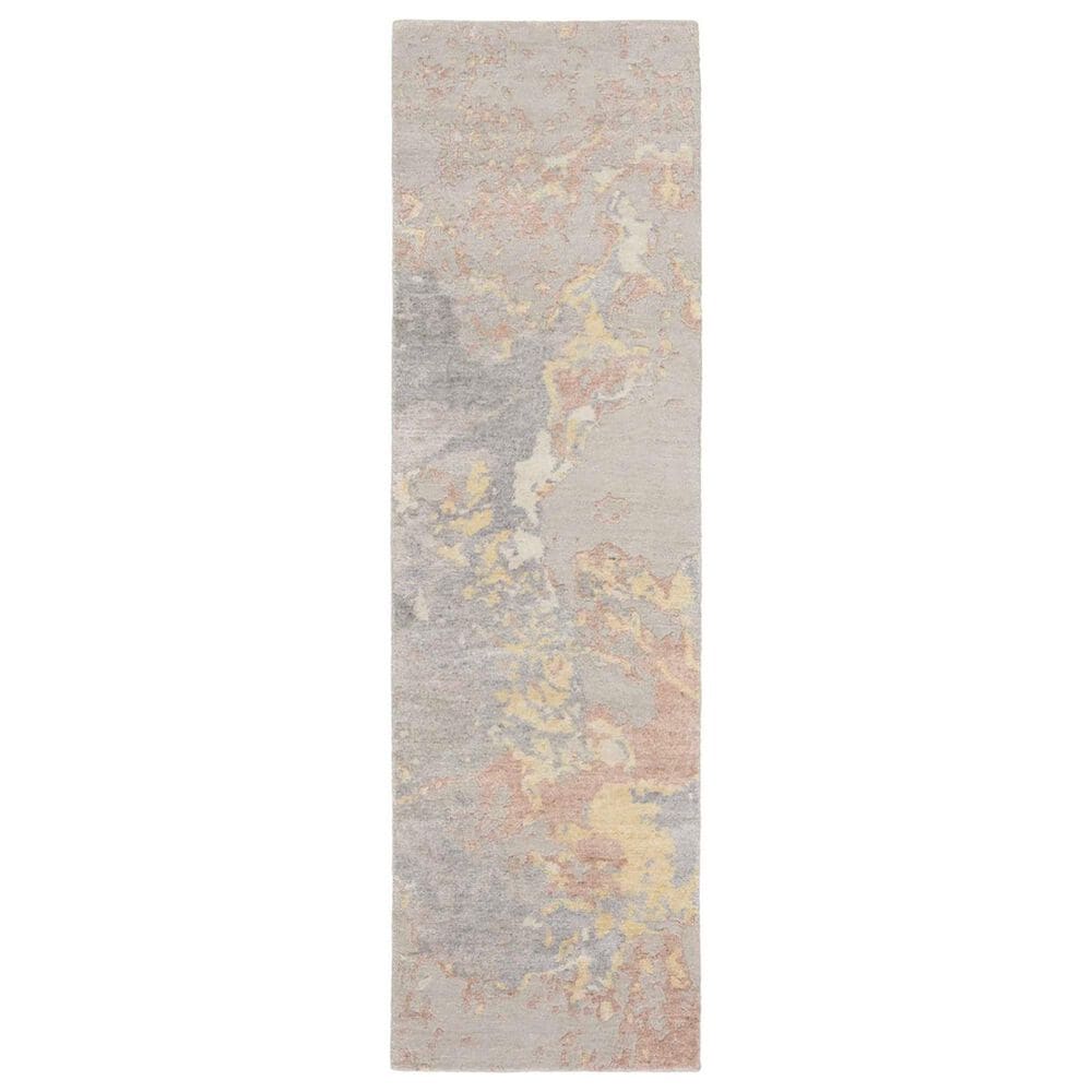 Nourison Silk Shadows SHA20 2"3" x 8" Silver Runner, , large