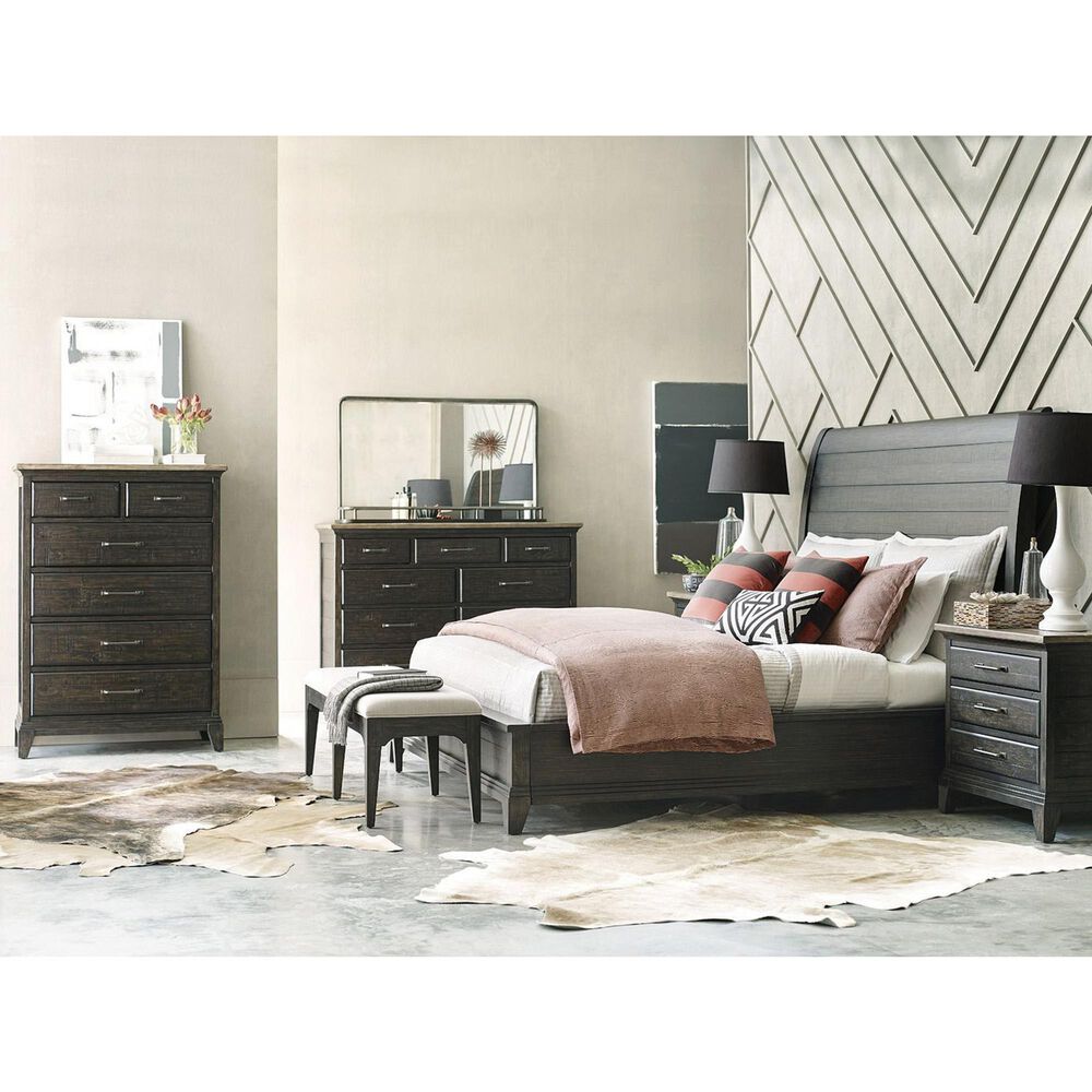 Kincaid Plank Road Landscape Mirror in Charcoal, , large
