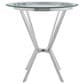 Blue River Naomi and Roman 5-Piece Counter Height Dining Set in Stainless Steel, , large