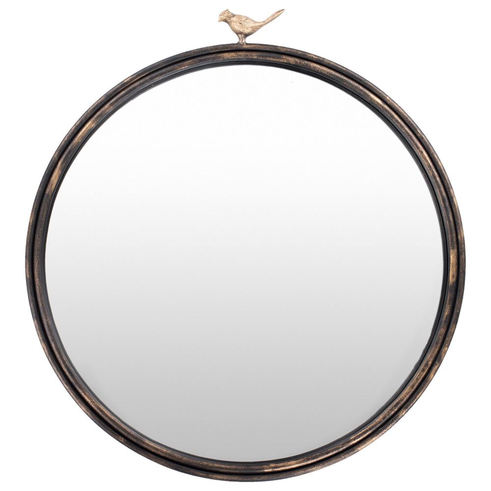 Surya Inc Birdsong Wall Mirror in Black, , large