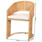 Baxton Studio Palm Arm Chair in Light Honey, , large