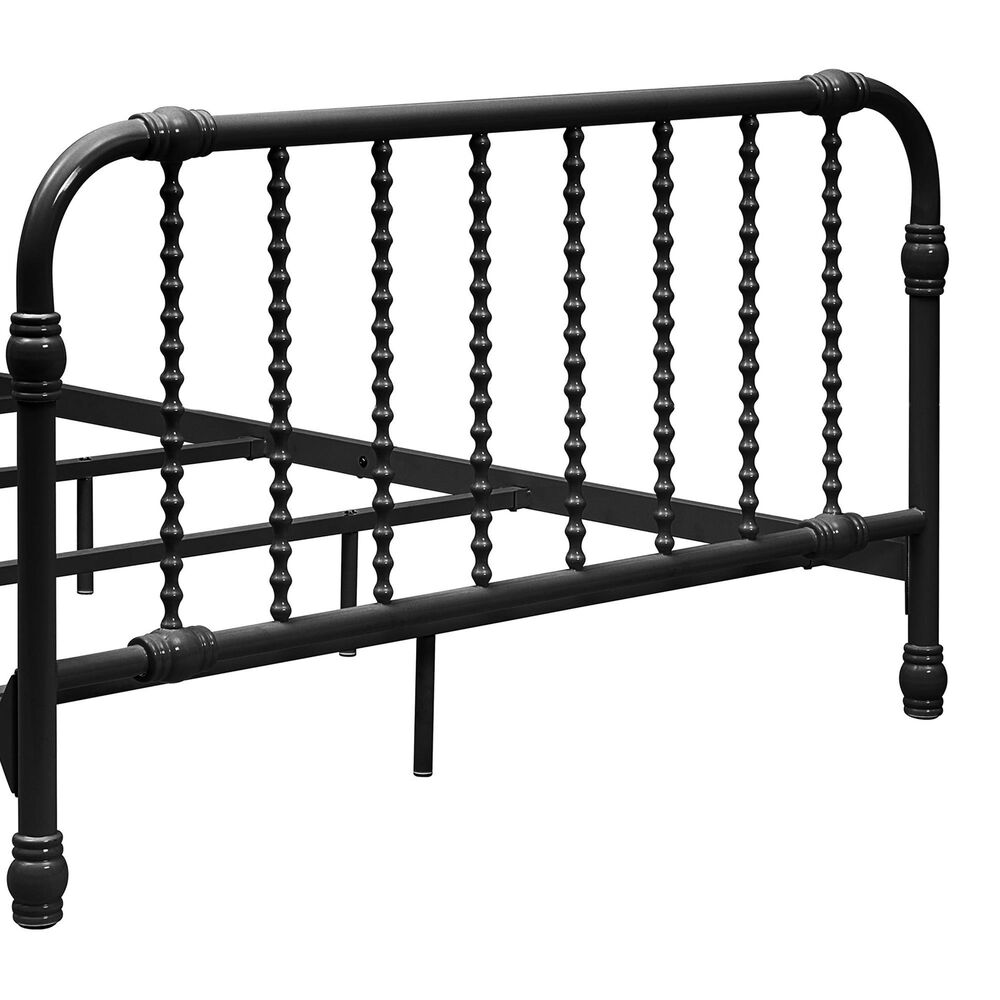 Furniture of America Wren Full Spindle Kids Bed in Black, , large