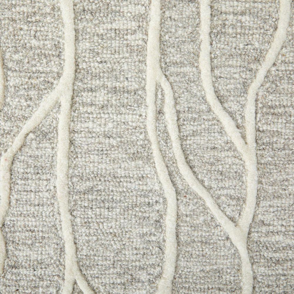 Feizy Enzo 2&#39;6&quot; x 8&#39; Ivory and Gray Runner, , large