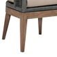 Blue River Orbit Outdoor Dining Chair with Taupe Cushion in Weathered Eucalyptus, , large