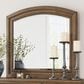 Ashley Feddinger Mirror in Chestnut Brown, , large