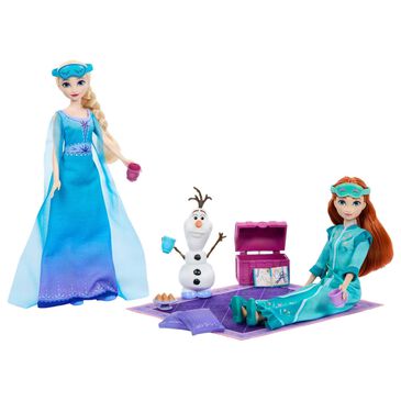 Disney Frozen Anna and Elsa Slumber Sister Doll Set, , large