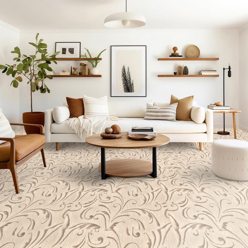 Stanton Divine Design Filigree Carpet in Sandstorm, , large