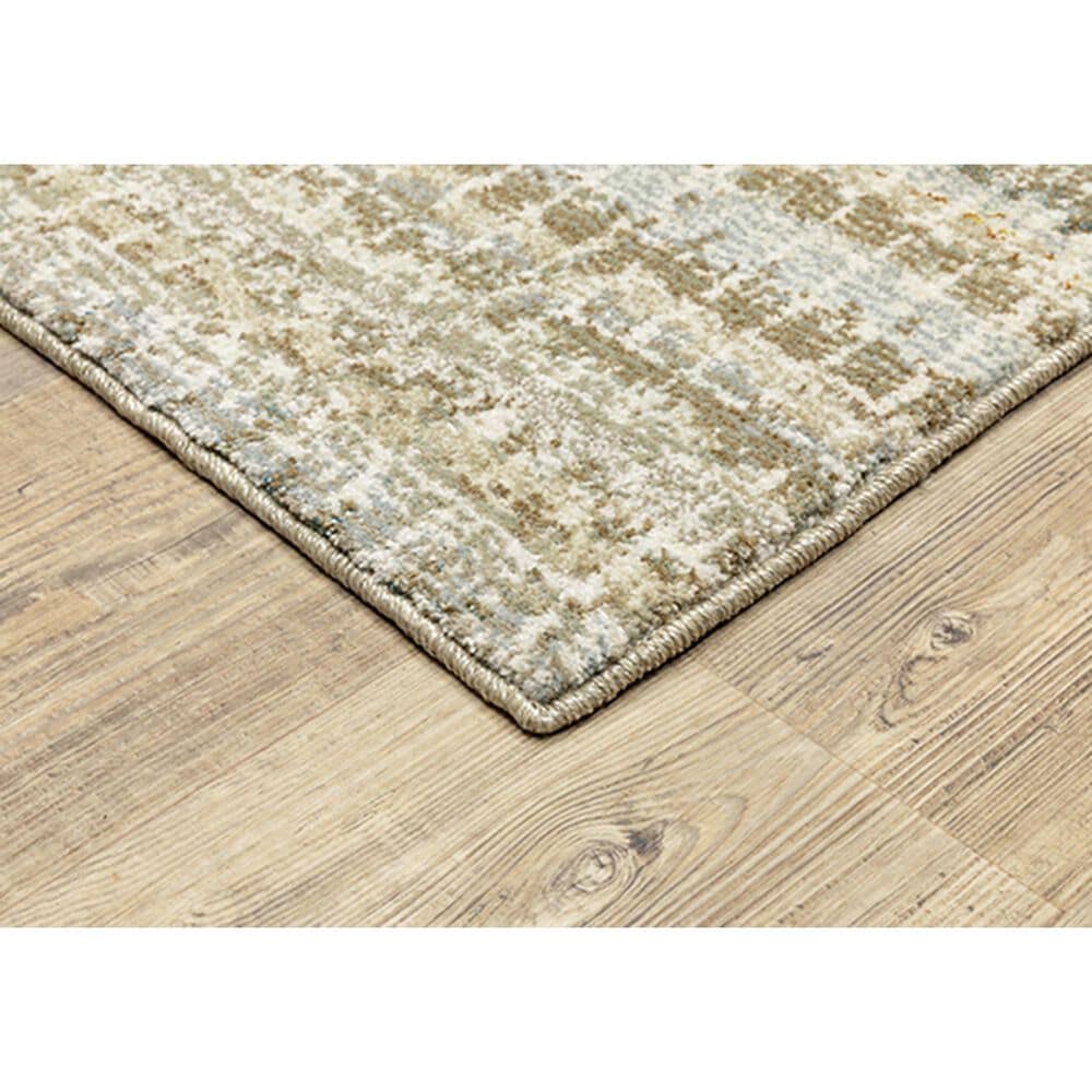 Oriental Weavers Atlas Stripe 747E0 7&#39;10&quot; x 10&#39;10&quot; White Area Rug, , large