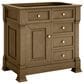 James Martin Vanities Brookfield 36" Single Bathroom Vanity in Honey Oak with 3 cm Eternal Marfil Quartz Top and Rectangular Sink, , large