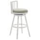 Armen Living Harper 30" Swivel Bar Stool in Matte White, , large