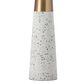 Crestview Collection Claire Stone Table Lamp in Gold and White, , large
