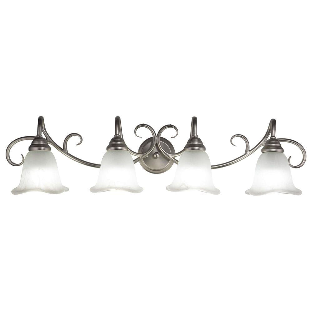 Vaxcel Bella 4-Light Bathroom Vanity Fixture in Brushed Nickel, , large