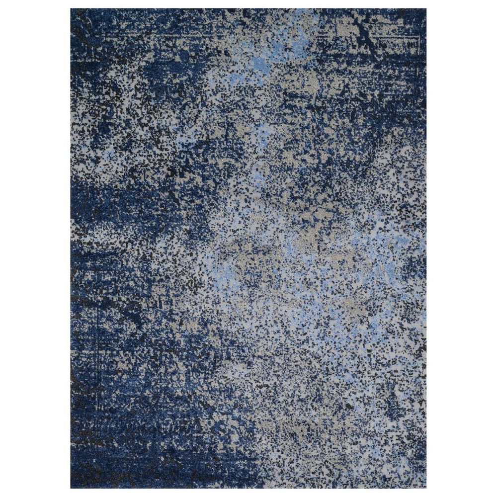 Loloi Viera VR-07 7"7" x 10"6" Grey/Navy, , large