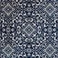 Central Oriental Terrace Tropic Mcbee 5" x 7"3" Sapphire and Snow Area Rug, , large