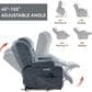 Hearth and Haven Power Lift Recliner in Blue, , large