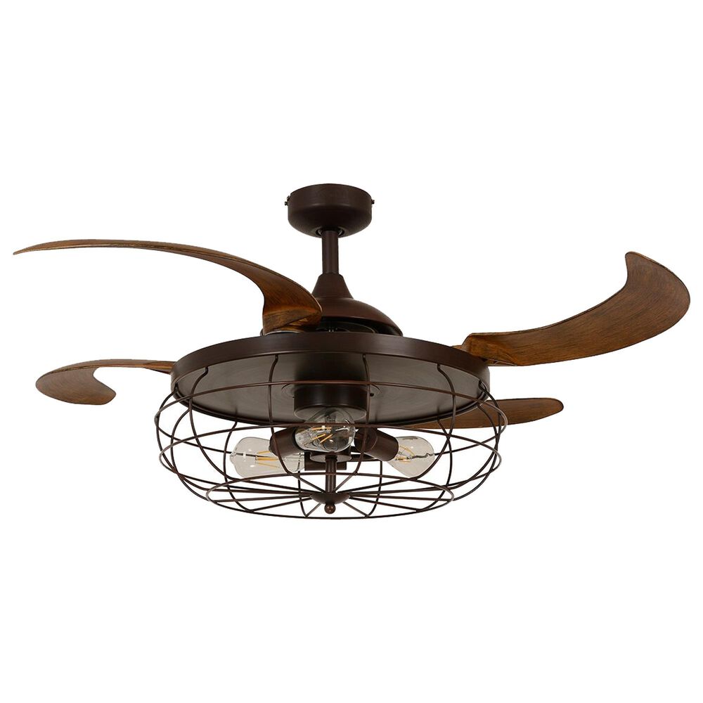 Beacon Lighting Fanaway 48" Ceiling Fan with Light in Oil Rub Bronze, , large