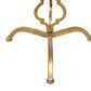 Maple and Jade Quatrefoil End Table with Mirrored Glass Top in Gold, , large