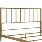 Furniture of America Blair King Slat Bed in Gold, , large
