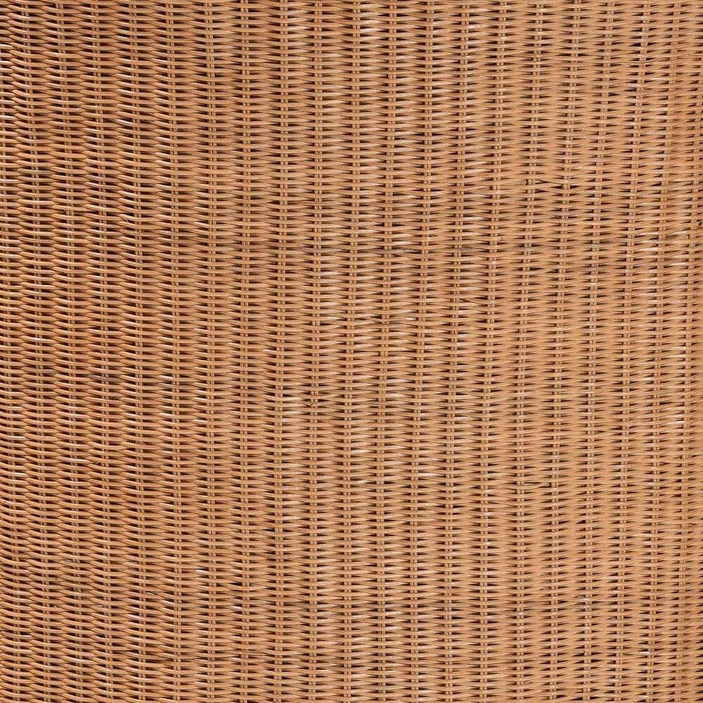 Baxton Studio Tessa Arm Chair with Light Honey Rattan in White, , large