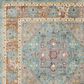 Safavieh Aria ARA100B 2" x 8" Blue and Creme Runner, , large