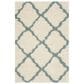 Safavieh Dallas Shag SGD257J-5 5"1" x 7"6" Ivory/Light Blue Area Rug, , large