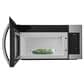 Frigidaire 30" Front Control Electric Range and 1.8 Cu. Ft. OTR Microwave Kitchen Package in Stainless Steel, , large