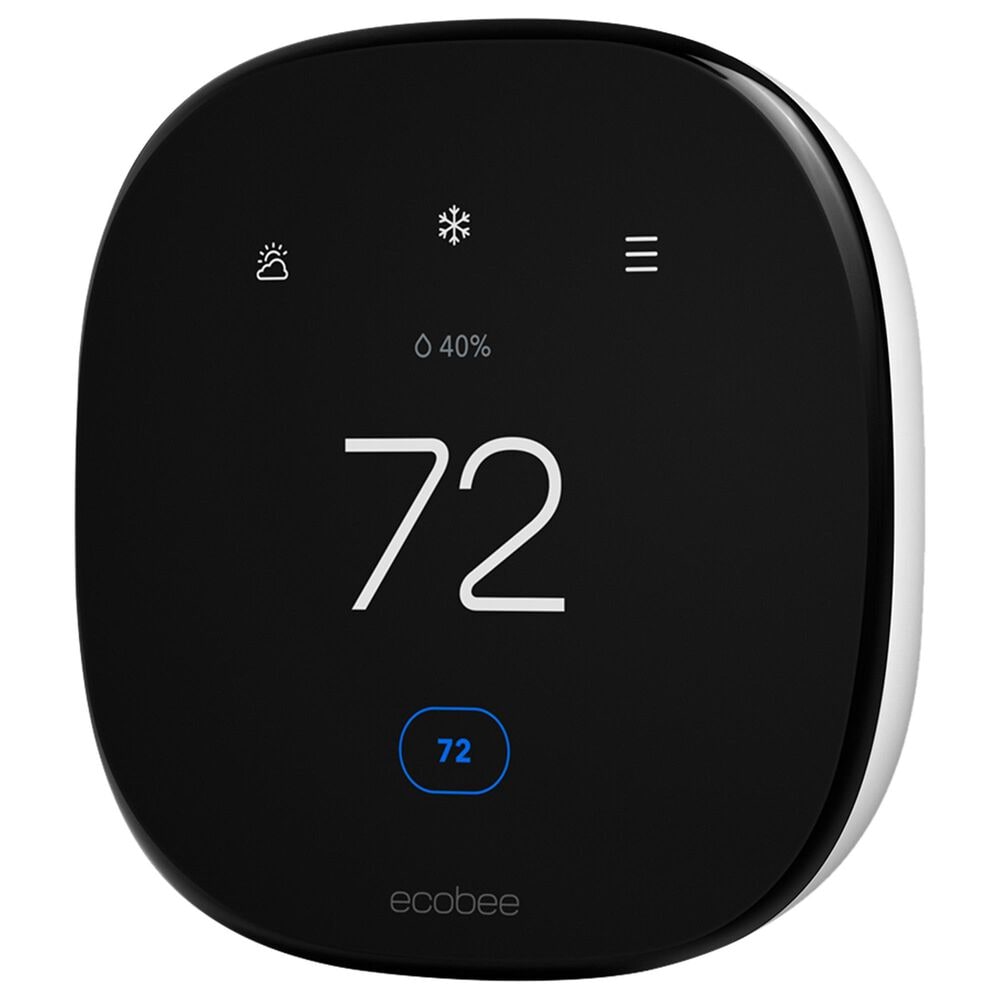Ecobee Smart Enhanced Programmable Touch Screen Wi-Fi Thermostat in Black, , large