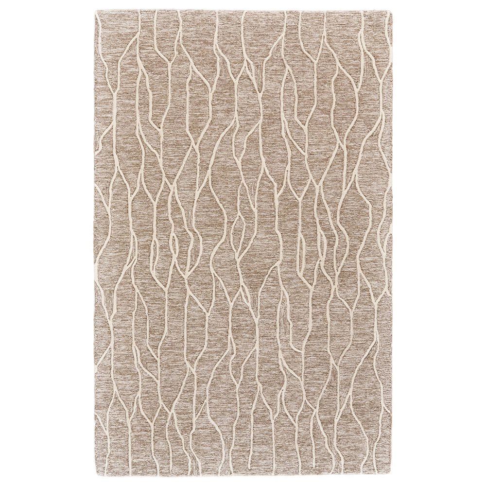 Feizy Enzo 9"6" x 13"6" Ivory and Gray Area Rug, , large