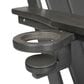 Hearth and Haven 34" Outdoor Folding Adirondack Chair with Cup Holder in Gray, , large