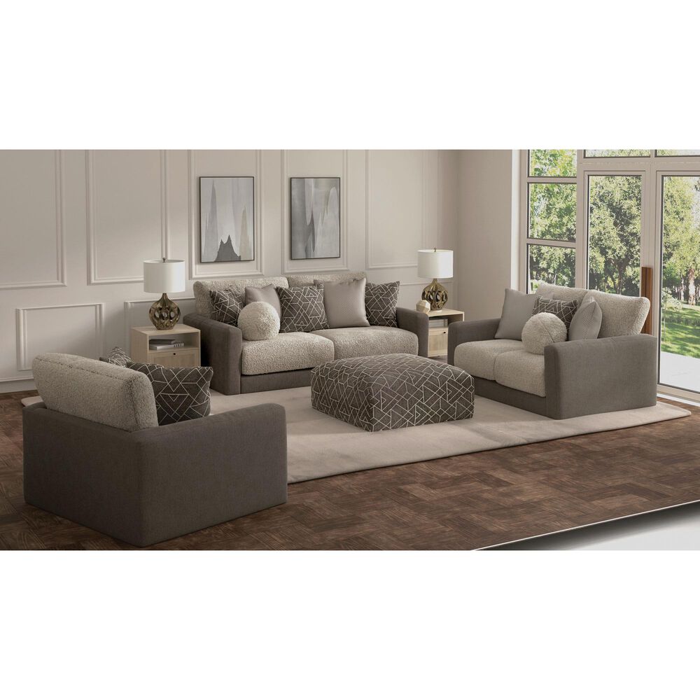 Jackson Furniture Reddington Cocktail Ottoman in Umber, , large