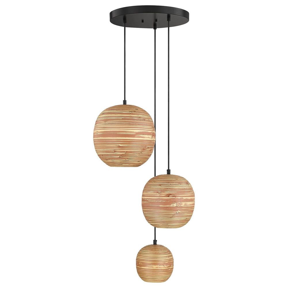 Savoy House Pharr 3-Light Pendant in Matte Black, , large