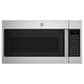 GE Appliances 2-Piece Kitchen Package with 5.3 Cu. Ft. Free-Standing Electric Range and 1.9 Cu. Ft. Over-The-Range Microwave in Stainless Steel and Black, , large