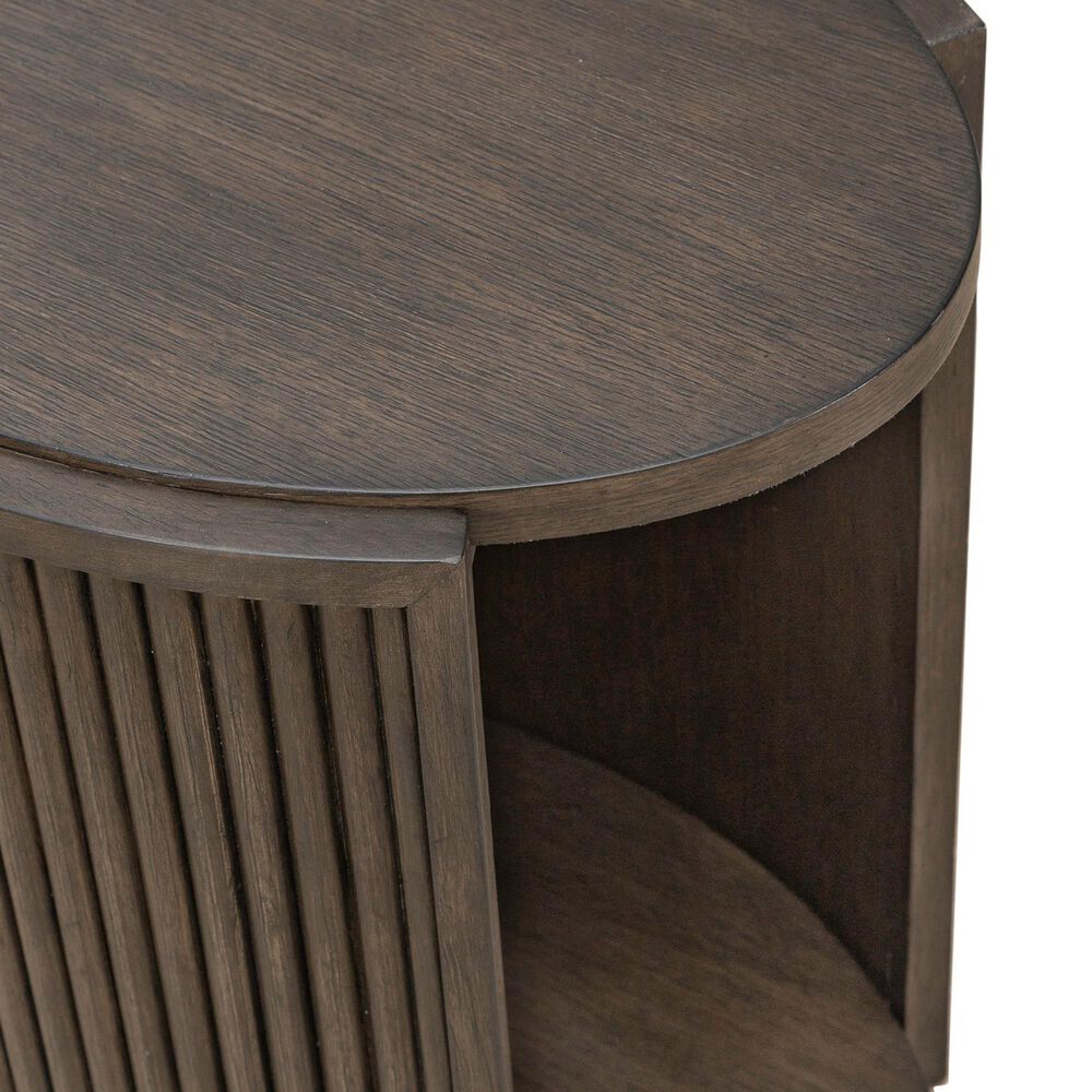 Belle Furnishings City View Chairside Table in Coffee Bean, , large