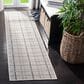 Safavieh Bermuda BMU803B 2" x 10" Ivory and Grey Indoor/Outdoor Performance Runner, , large