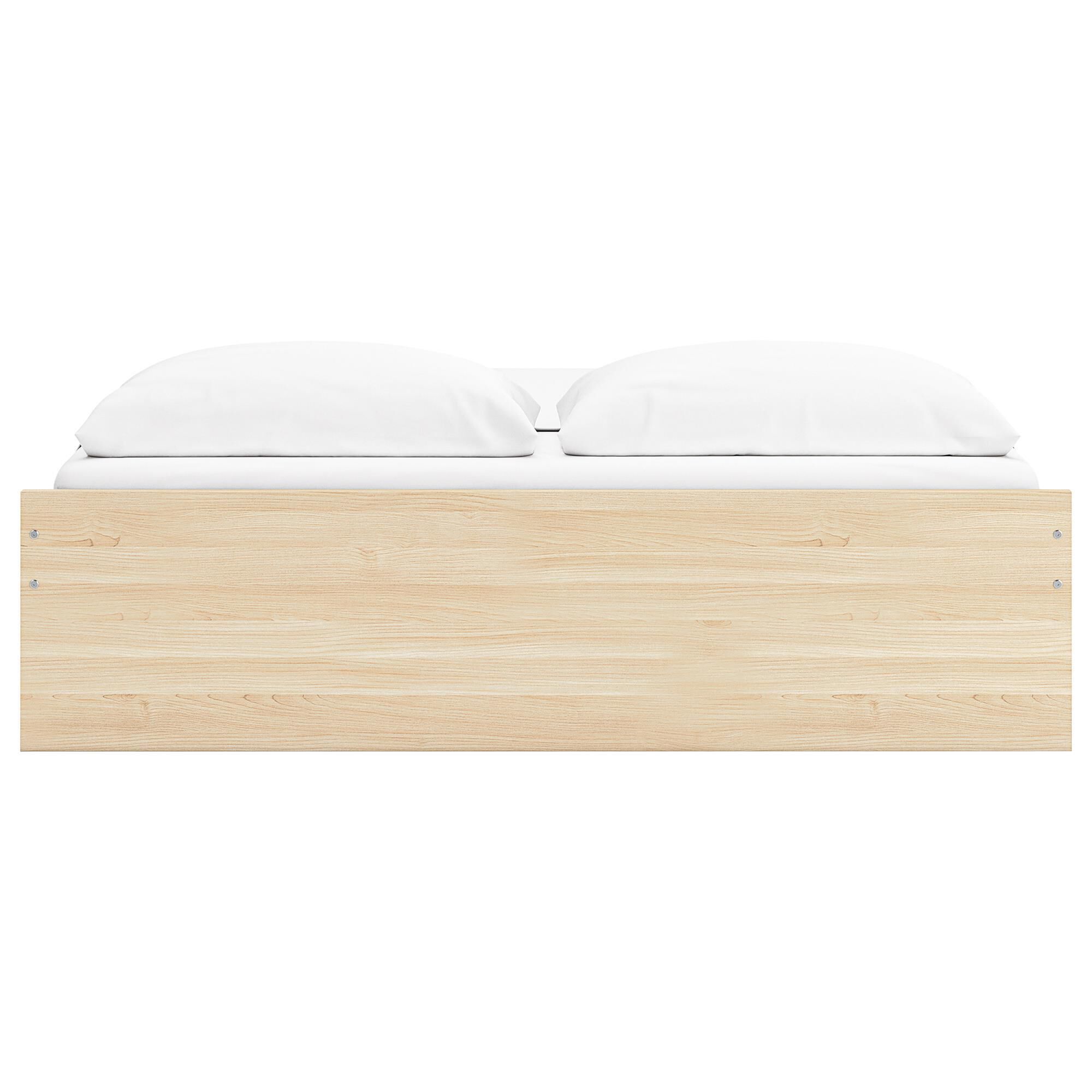 Ashley Onita King Platform Bed with 1 Side Storage in Natural